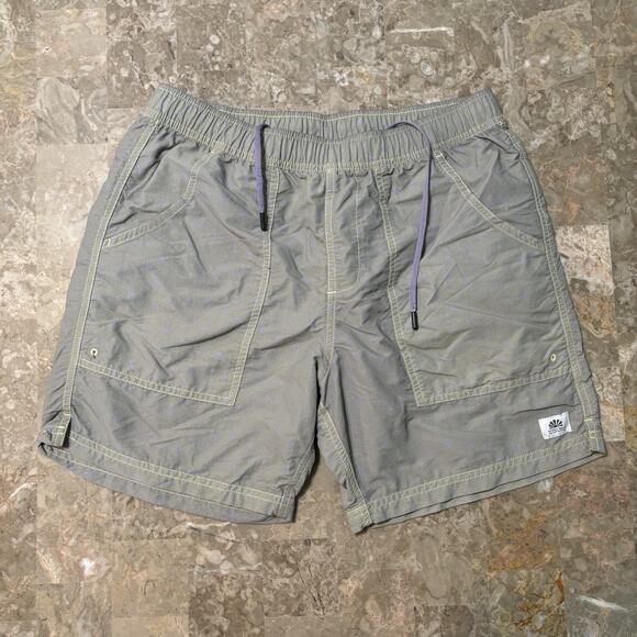 Katin Shorts Mens Small Grey Without Walls Nylon Woven Pockets Beach Surf - Picture 1 of 10
